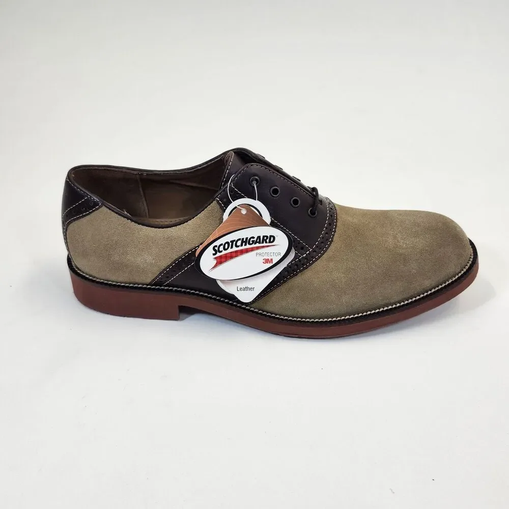 Bostonian Shoes Mens 10 M XL ExtaLight Oxford Suede Leather Walking NEW Dress